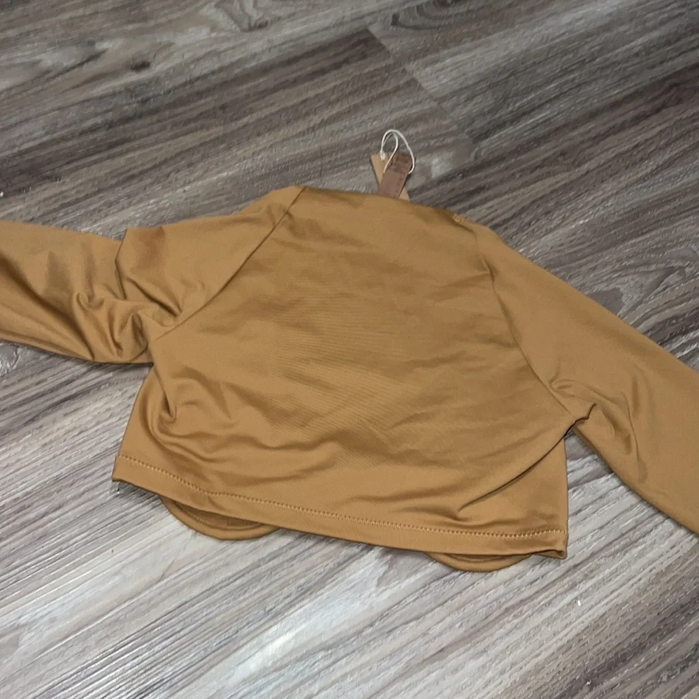 🌷skims long sleeve signature swim top